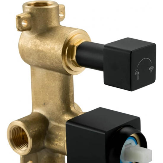 Душевой комплект GAPPO G17-6 G7117-6 чёрный С ВНУТРЕННЕЙ ЧАСТЬЮ