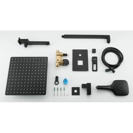 Душевой комплект GAPPO G17-6 G7117-6 чёрный С ВНУТРЕННЕЙ ЧАСТЬЮ