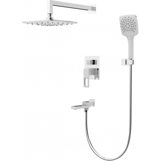 Душевой комплект GAPPO G17-8 G7117-8 белый / хром С ВНУТРЕННЕЙ ЧАСТЬЮ