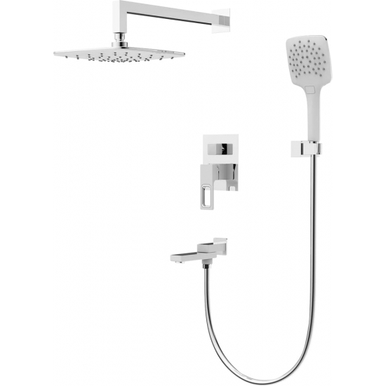 Душевой комплект GAPPO G17-8 G7117-8 белый / хром С ВНУТРЕННЕЙ ЧАСТЬЮ