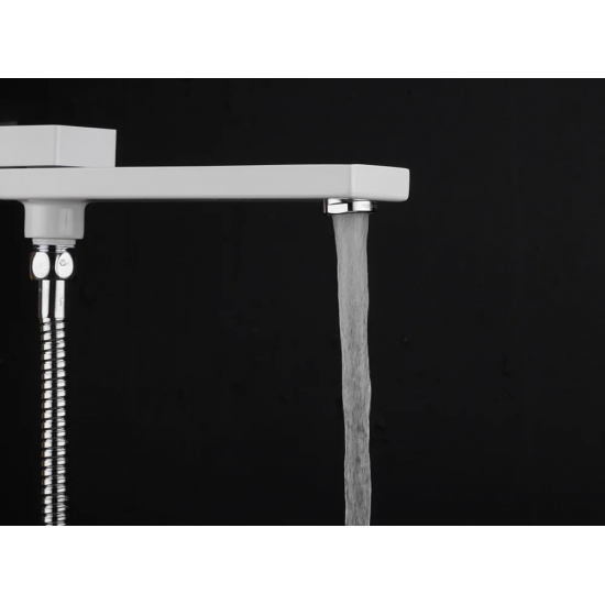 Душевой комплект GAPPO G17-8 G7117-8 белый / хром С ВНУТРЕННЕЙ ЧАСТЬЮ