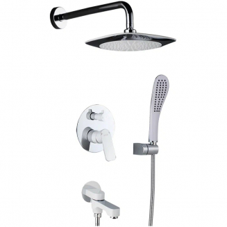 Душевой комплект GAPPO G48-8 G7148-8 белый / хром С ВНУТРЕННЕЙ ЧАСТЬЮ