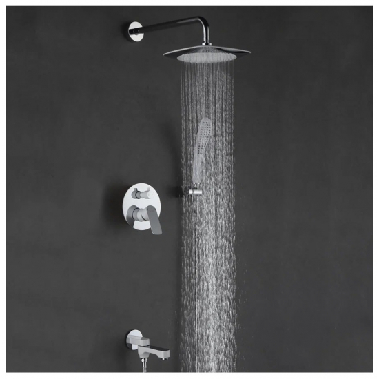 Душевой комплект GAPPO G48-8 G7148-8 белый / хром С ВНУТРЕННЕЙ ЧАСТЬЮ