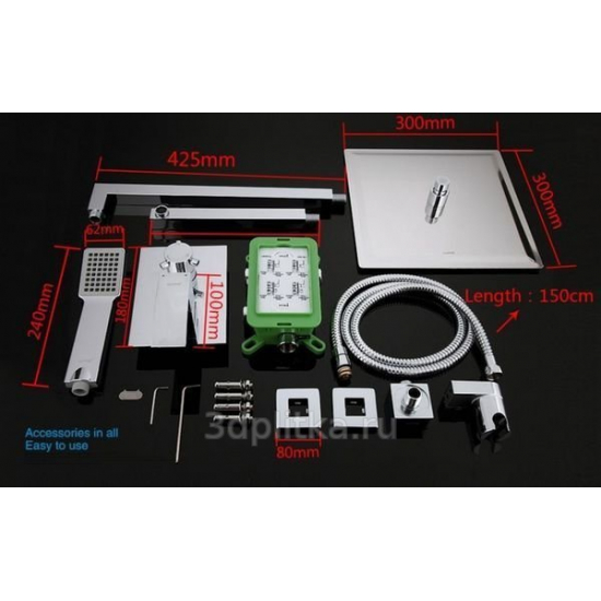 Душевой комплект GAPPO G7102 С ВНУТРЕННЕЙ ЧАСТЬЮ