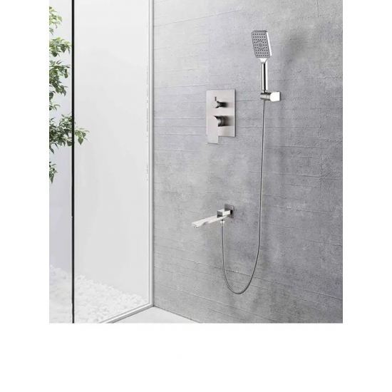 Душевой комплект GAPPO G99 G7199-20 сатин, С ВНУТРЕННЕЙ ЧАСТЬЮ 