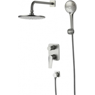 Душевой комплект LEMARK Bronx LM3729GM графит С ВНУТРЕННЕЙ ЧАСТЬЮ