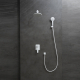 Душевой комплект LEMARK Bronx LM3729MW белый С ВНУТРЕННЕЙ ЧАСТЬЮ