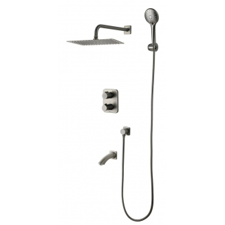 Душевой комплект LEMARK Bronx LM3742GM графит С ВНУТРЕННЕЙ ЧАСТЬЮ