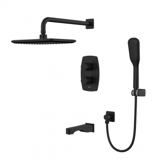 Душевой комплект LEMARK Ursus LM7242BL чёрный С ВНУТРЕННЕЙ ЧАСТЬЮ