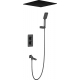 Душевой комплект встраиваемый термостатический TIMO Petruma SX-5019/03SM чёрный С ВНУТРЕННЕЙ ЧАСТЬЮ