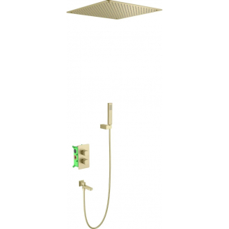 Душевой комплект встраиваемый термостатический TIMO Petruma SX-5019/17SM золото С ВНУТРЕННЕЙ ЧАСТЬЮ
