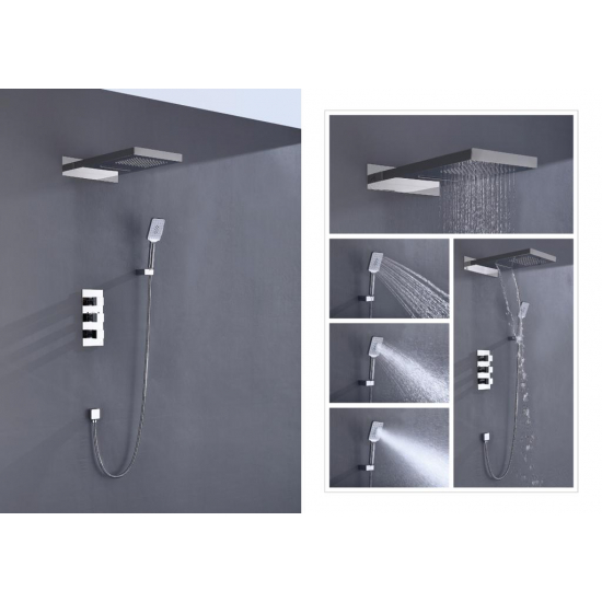 Душевой комплект встраиваемый термостатический TIMO Petruma SX-5039/00SM С ВНУТРЕННЕЙ ЧАСТЬЮ