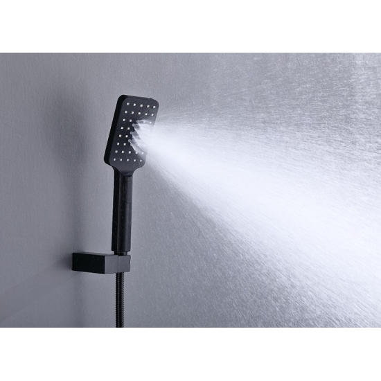 Душевой комплект встраиваемый термостатический TIMO Petruma SX-5049/03SM чёрный С ВНУТРЕННЕЙ ЧАСТЬЮ