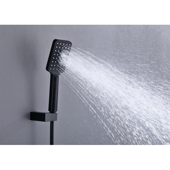 Душевой комплект встраиваемый термостатический TIMO Petruma SX-5049/03SM чёрный С ВНУТРЕННЕЙ ЧАСТЬЮ