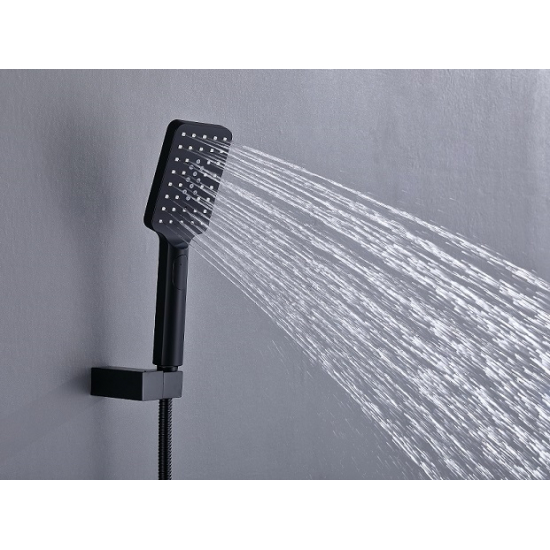 Душевой комплект встраиваемый термостатический TIMO Petruma SX-5049/03SM чёрный С ВНУТРЕННЕЙ ЧАСТЬЮ