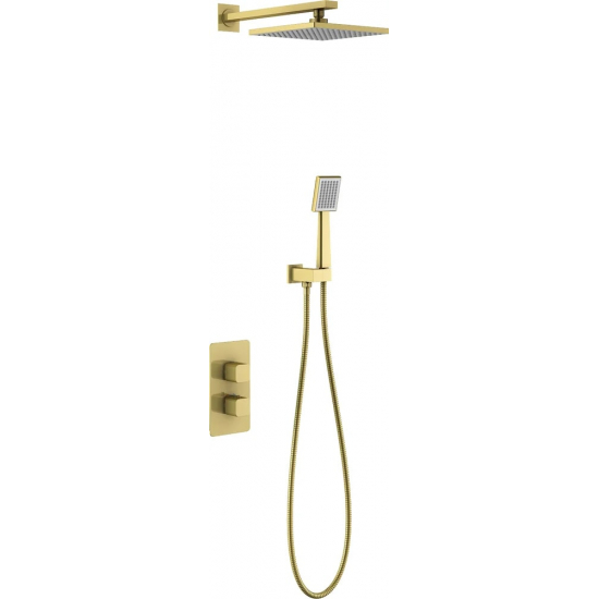 Душевой комплект встраиваемый термостатический TIMO Petruma SX-5059/17SM золото С ВНУТРЕННЕЙ ЧАСТЬЮ 