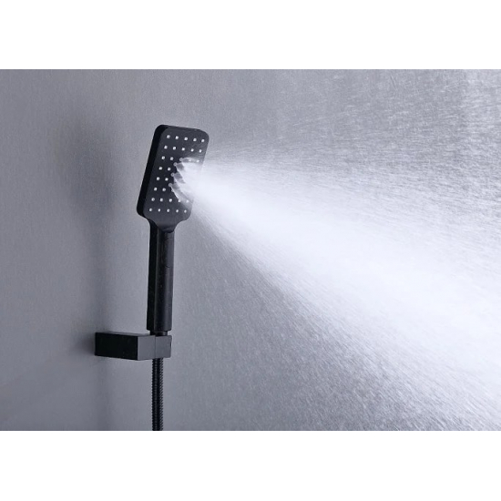 Душевой комплект встраиваемый термостатический TIMO Petruma SX-5149/03SM чёрный С ВНУТРЕННЕЙ ЧАСТЬЮ