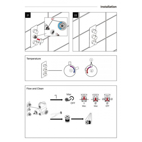 Душевой комплект встраиваемый термостатический TIMO Petruma SX-5169/00SM С ВНУТРЕННЕЙ ЧАСТЬЮ