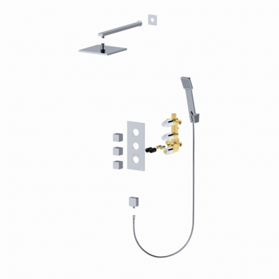 Душевой комплект встраиваемый термостатический TIMO Tetra-Thermo SX-0179/00SM С ВНУТРЕННЕЙ ЧАСТЬЮ
