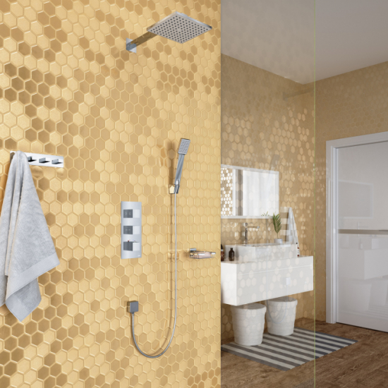 Душевой комплект встраиваемый термостатический TIMO Tetra-Thermo SX-0179/00SM С ВНУТРЕННЕЙ ЧАСТЬЮ