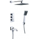 Душевой комплект встраиваемый термостатический TIMO Tetra-Thermo SX-0199/00SM С ВНУТРЕННЕЙ ЧАСТЬЮ