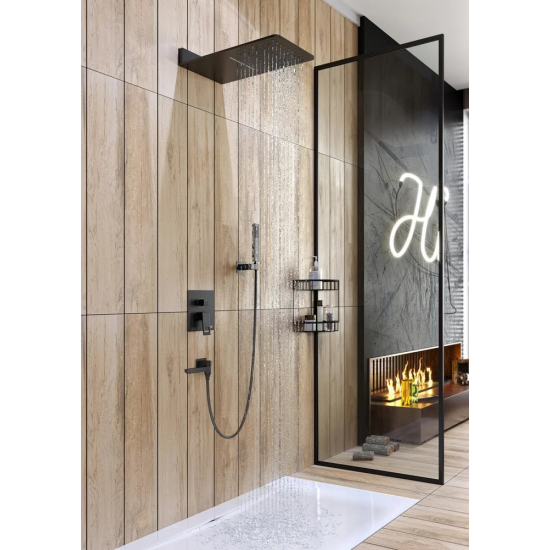 Душевой комплект встраиваемый TIMO Briana SX-7119/03SM чёрный С ВНУТРЕННЕЙ ЧАСТЬЮ