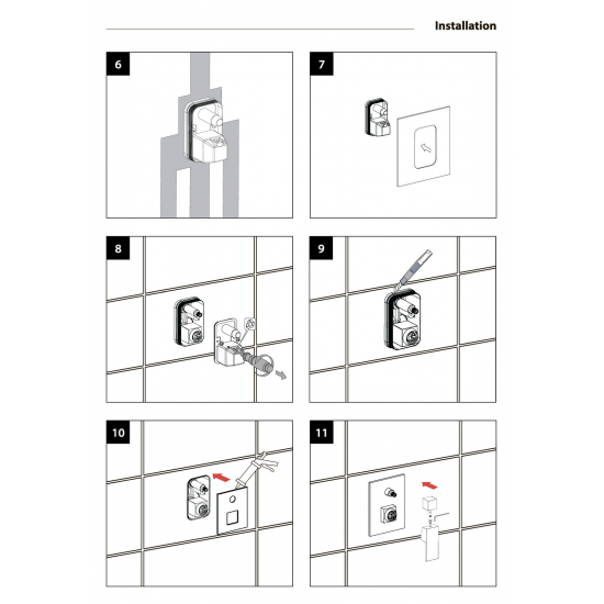 Душевой комплект встраиваемый TIMO Briana SX-7119/03SM чёрный С ВНУТРЕННЕЙ ЧАСТЬЮ