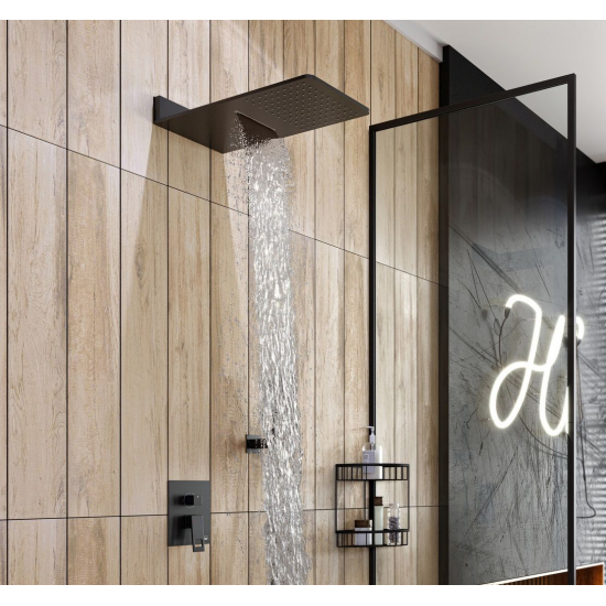 Душевой комплект встраиваемый TIMO Briana SX-7139/03SM чёрный С ВНУТРЕННЕЙ ЧАСТЬЮ