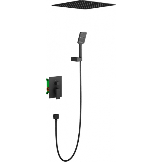 Душевой комплект встраиваемый TIMO Selene SX-2029/03SM чёрный С ВНУТРЕННЕЙ ЧАСТЬЮ