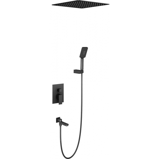 Душевой комплект встраиваемый TIMO Selene SX-2039/03SM чёрный С ВНУТРЕННЕЙ ЧАСТЬЮ
