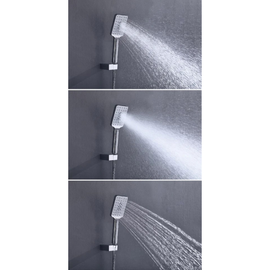 Душевой комплект встраиваемый TIMO Selene SX-2039/03SM чёрный С ВНУТРЕННЕЙ ЧАСТЬЮ