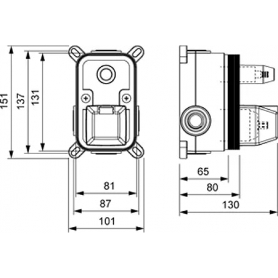 Душевой комплект встраиваемый TIMO Selene SX-2039/03SM чёрный С ВНУТРЕННЕЙ ЧАСТЬЮ