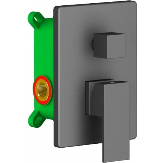 Душевой комплект встраиваемый TIMO Selene SX-2069/03SM чёрный С ВНУТРЕННЕЙ ЧАСТЬЮ