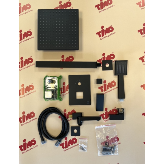 Душевой комплект встраиваемый TIMO Selene SX-3069/03SM чёрный С ВНУТРЕННЕЙ ЧАСТЬЮ