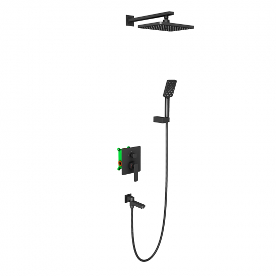 Душевой комплект встраиваемый TIMO Torne SX-4399/03SM чёрный С ВНУТРЕННЕЙ ЧАСТЬЮ