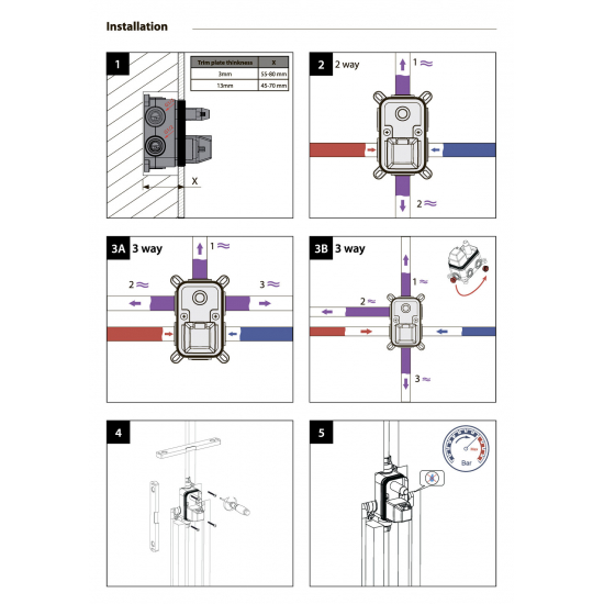 Душевой комплект встраиваемый TIMO Torne SX-4399/03SM чёрный С ВНУТРЕННЕЙ ЧАСТЬЮ