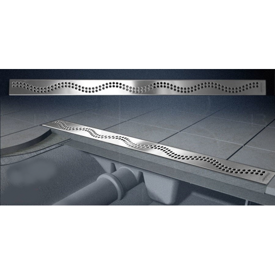 Душевой лоток ALCA PLAST APZ8-550M Simple с решеткой и опорами