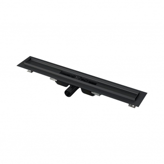 Душевой лоток ALCA PLAST Low APZ101BLACK-850 с опорами, низкий
