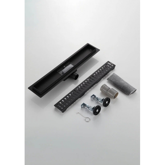 Душевой лоток GAPPO G85007-36 70x500 черный комбинированный затвор