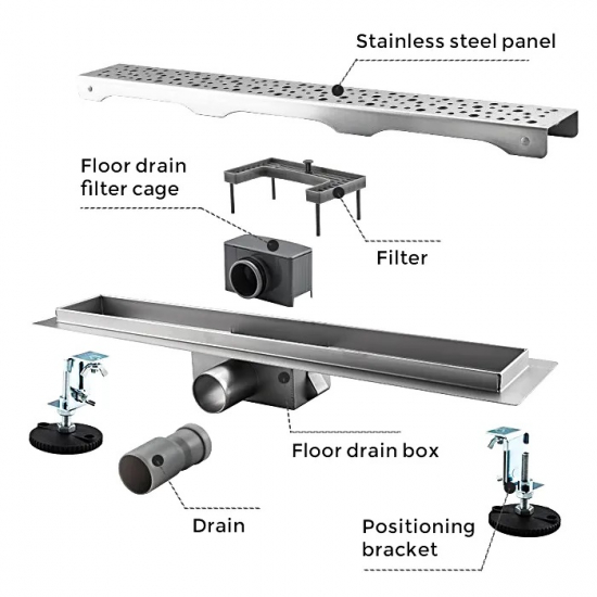 Душевой лоток GAPPO G87007-2 70x700 комбинированный затвор