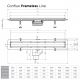 Душевой лоток Pestan Confluo Frameless Line 850 хром матовый