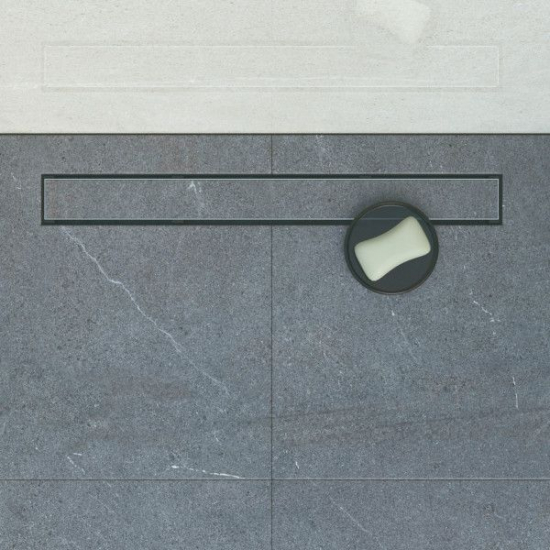 Душевой лоток Pestan Confluo Frameless Line 950 чёрный матовый