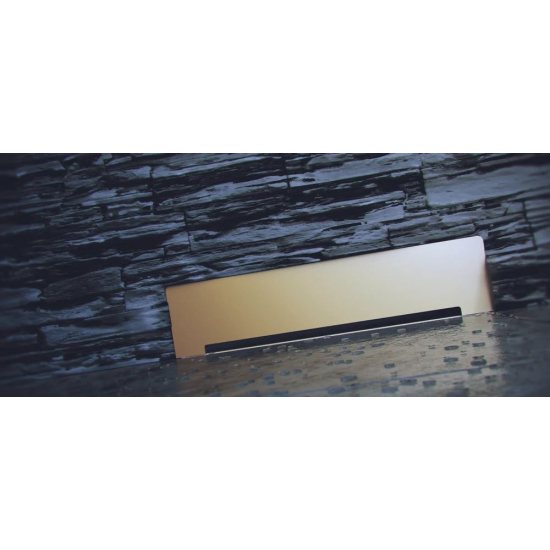 Душевой лоток Pestan Confluo Wall Drain Gold настенный, золото