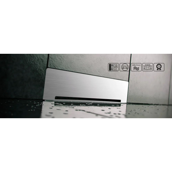 Душевой лоток Pestan Confluo Wall Drain настенный, хром