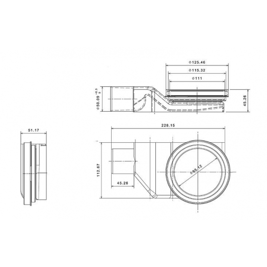Душевой лоток Pestan Confluo Wall Drain настенный, хром