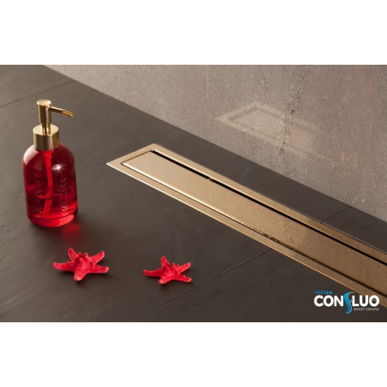 Душевой лоток Pestan Premium Gold Line 450 золото