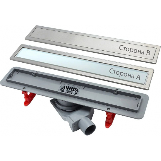 Душевой лоток Pestan Premium Line White Glass 650 белый/хром