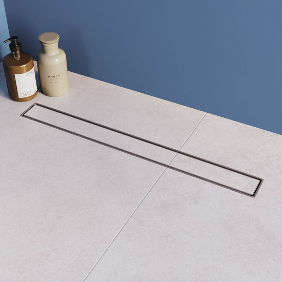 Душевой лоток RGW Drain Leo-11 80 см, решетка под плитку