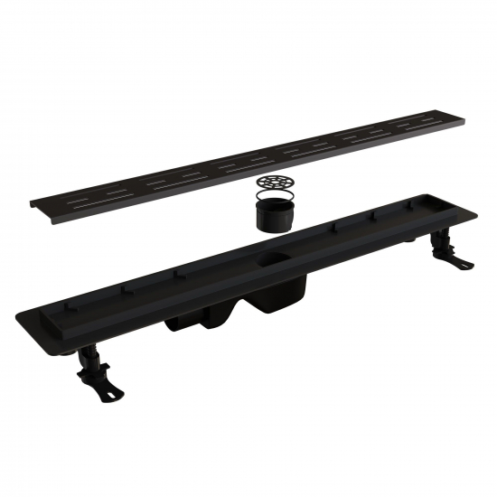 Душевой лоток RGW Drain Leo-30 60 см, чёрный