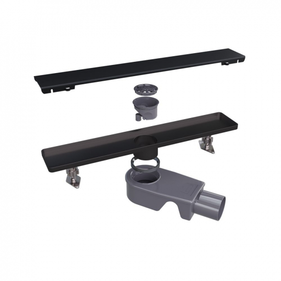 Душевой лоток RGW SDR-20B 80 см, чёрный